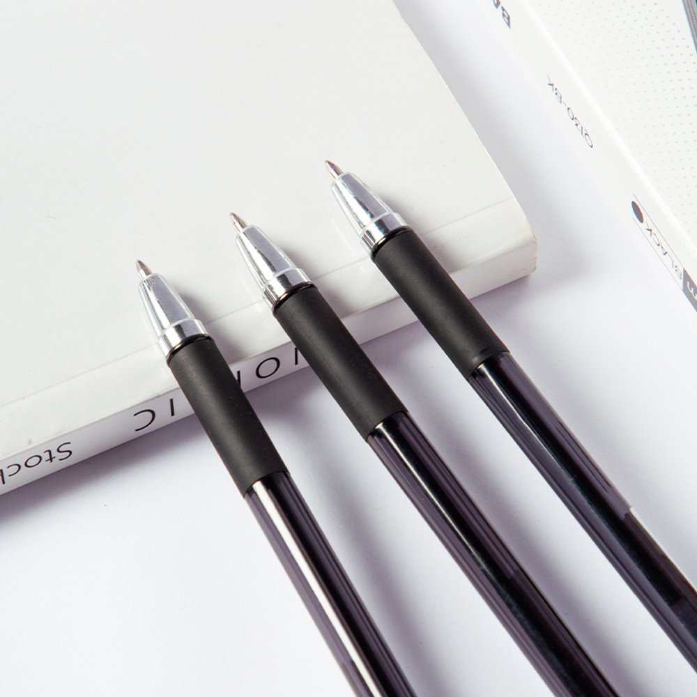 Ручка шариковая DELI "Q130", 0.7 мм, черная, грип