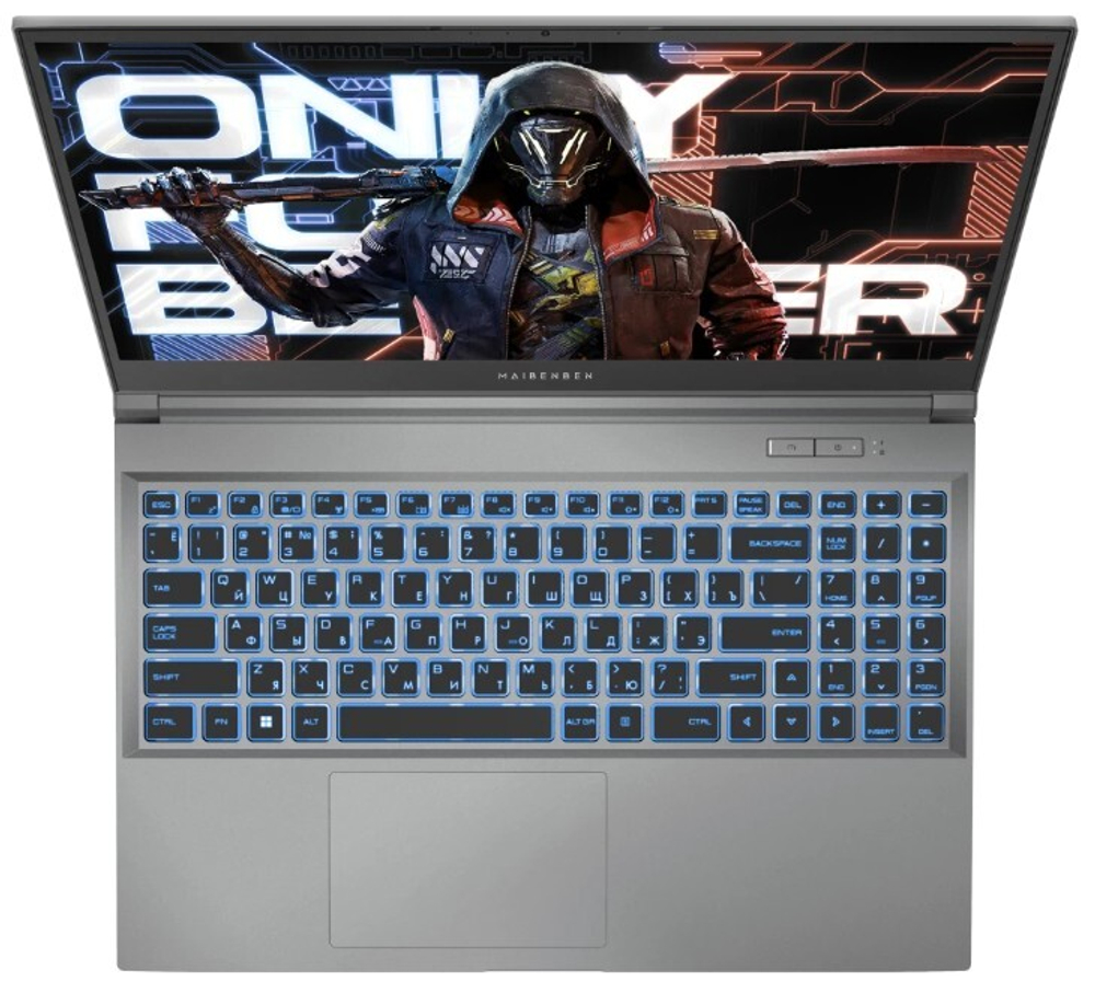 Ноутбук  Maibenben X15A-R77435 15.6 ", Ryzen 7, 16 Гб RAM, 512 Гб SSD, GeForce RTX 3050, Серый