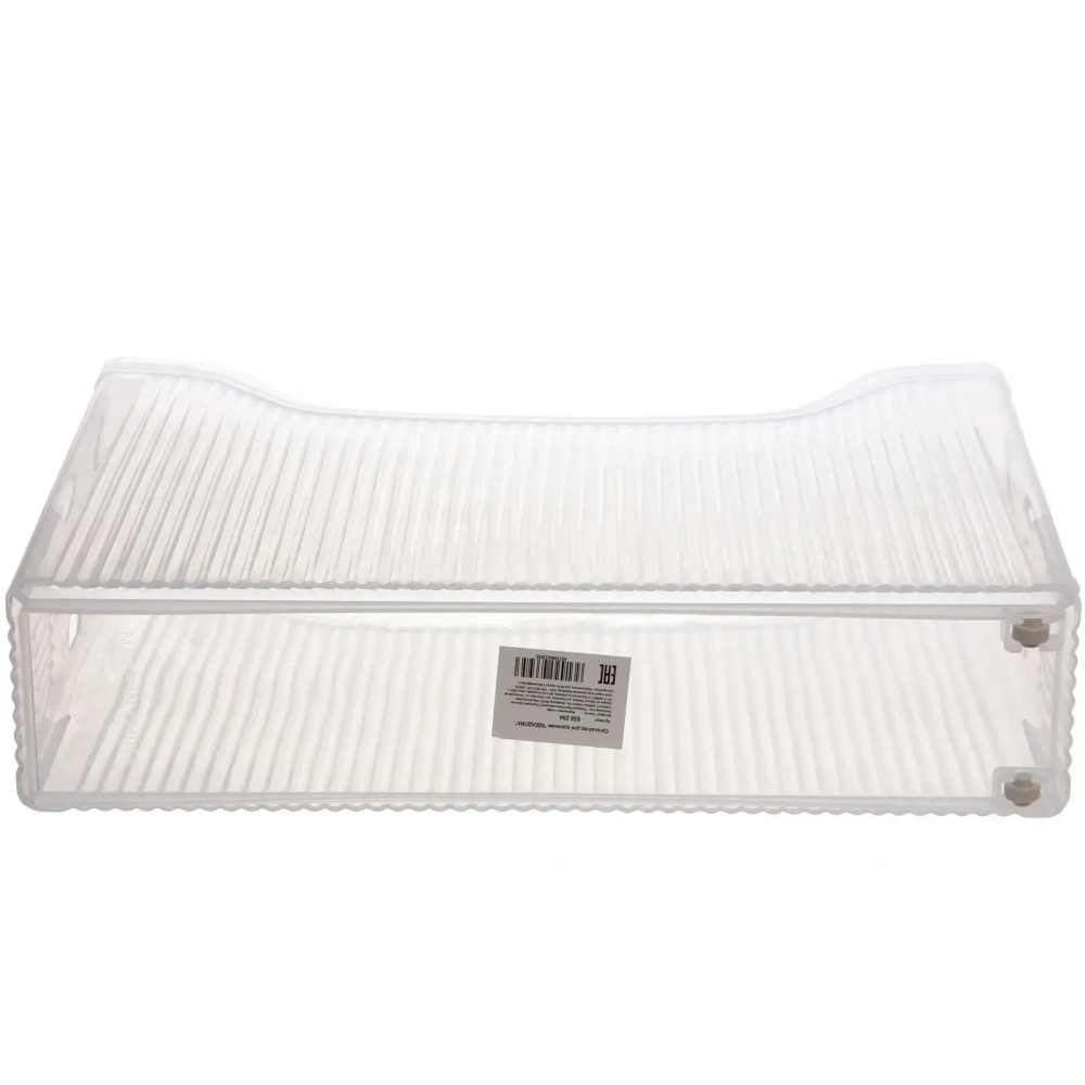 Органайзер для хранения «ИДЕАДОМА», цвет матовый прозрачный, на колёсах 33.6*8.7*25.2см