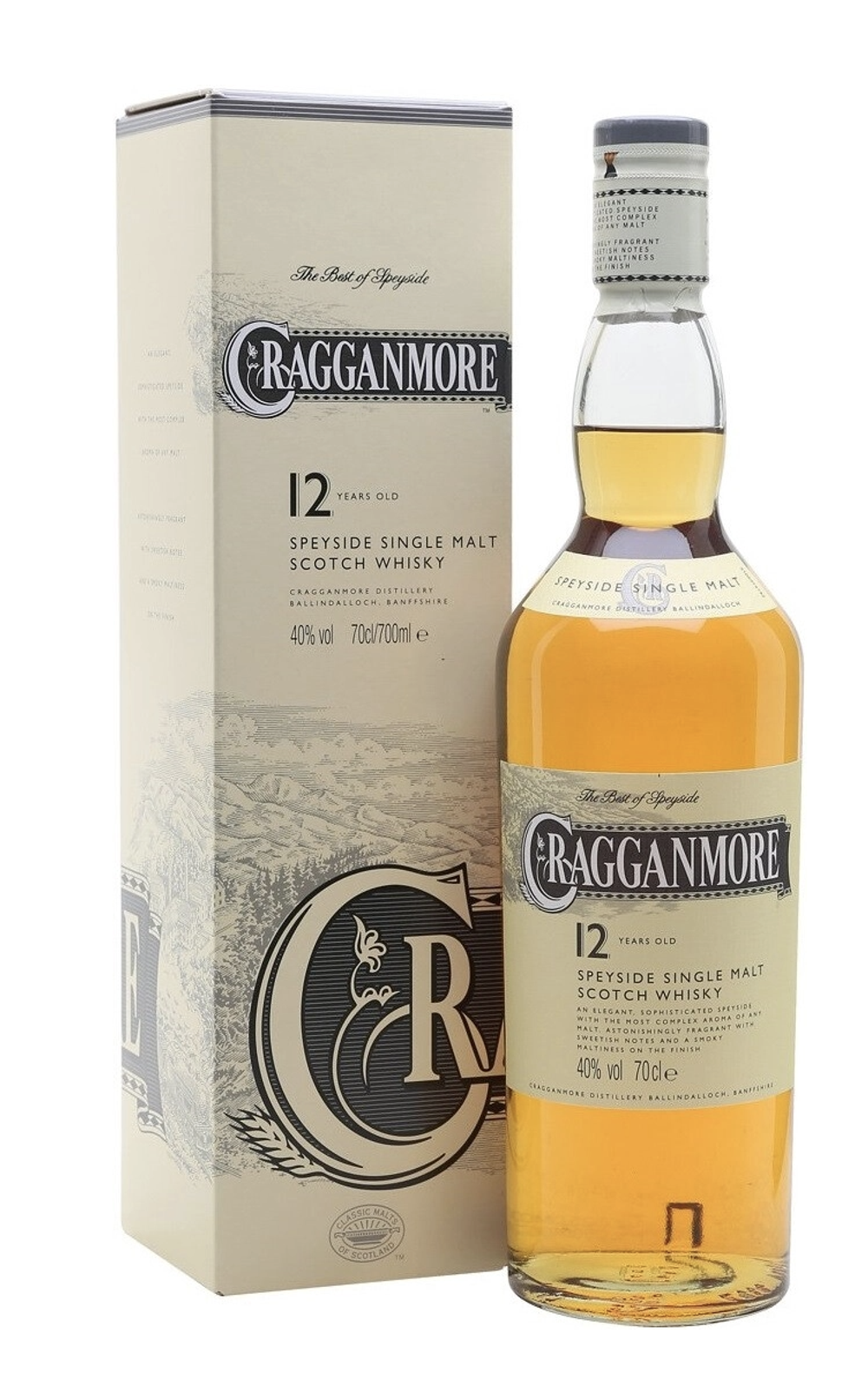 Виски Cragganmore 12 Years Old, 0.7 л.
