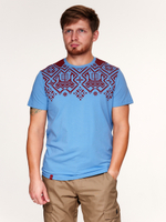 Футболка Варгградъ мужская голубая «Вдоль по морю»