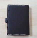 Портмоне ручной работы с отделением для паспорта из натуральной толстой кожи MLPK-01