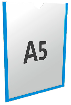 Карман А5 вертикальный самоклеящийся Пэт 0,3 мм белый скотч