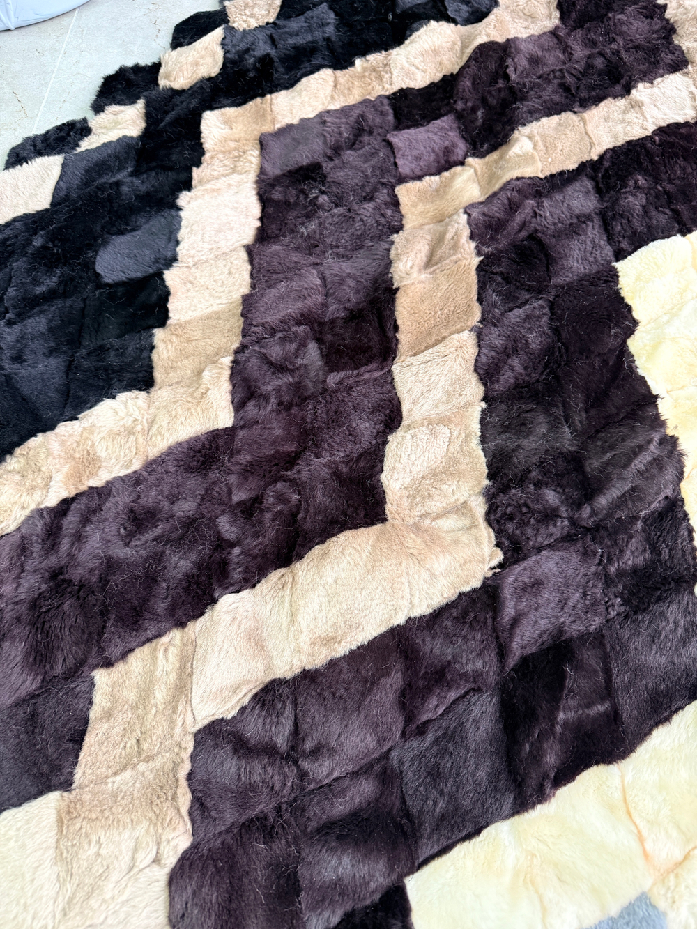 Покрывало меховое ковер из шкуры овчины