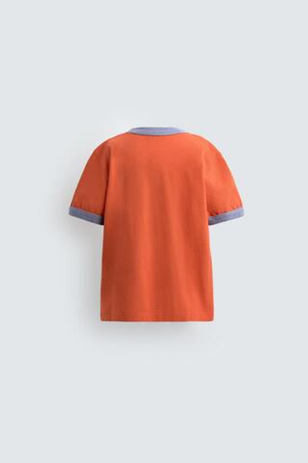 ZARA X DISNEY ФУТБОЛКА С ГРАФИЧЕСКИМ ПРИНТОМ, КРАСНЫЙ
