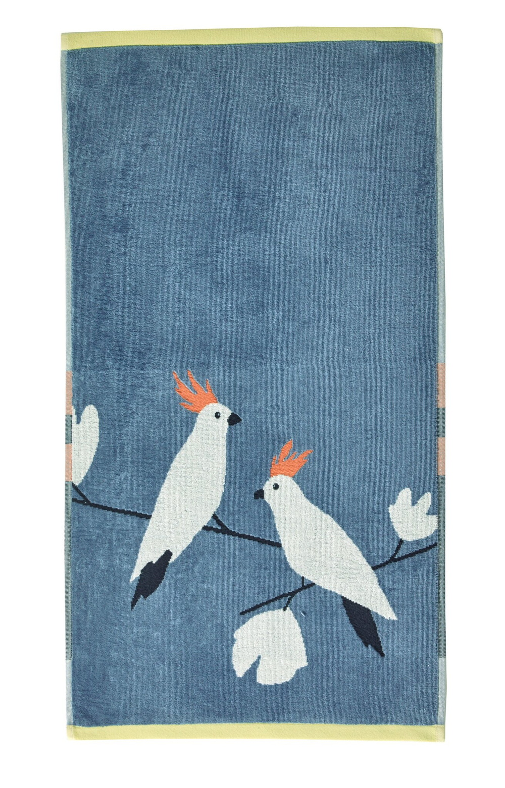 Полотенце 50х90 Blanc des Vosges Perruches Denim синее