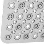 Коврик в ванну 67х37"Кордеса» серый