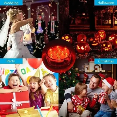 Подводный фонарь подсветка для бассейна, для пруда, светильники для аквариума / светильник для бассейна с пультом - 2 штуки