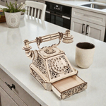 Деревянный конструктор Ретро Телефон (EWA)