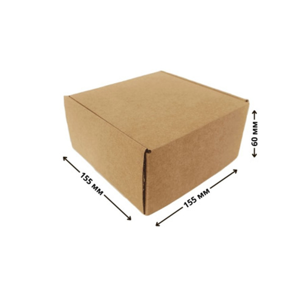 Самосборная коробка 15,5*15,5*6 см