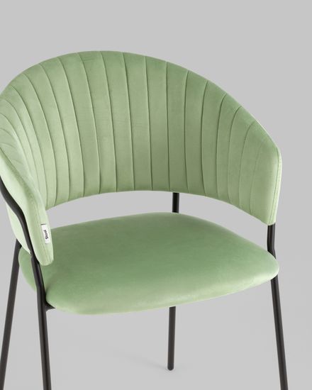 Стул Бруно велюр фисташковый