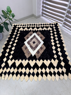 Покрывало меховое ковер из шкуры овчины