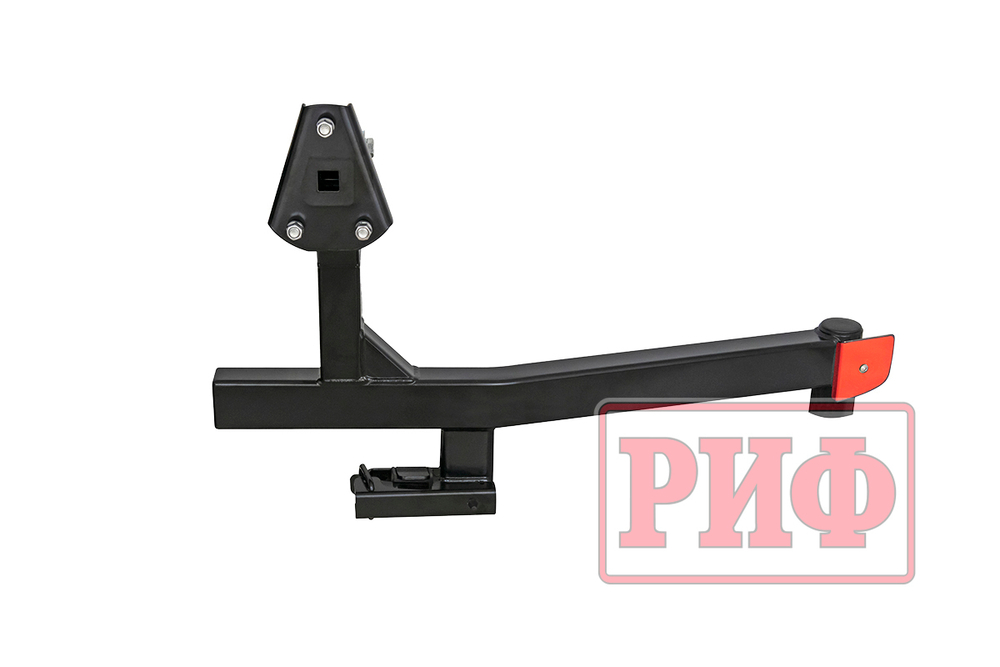 Бампер силовой задний Toyota Land Cruiser 200 2012-2015 с квадратом под фаркоп, калиткой, фонарями, подсветкой номера, стандарт РИФ