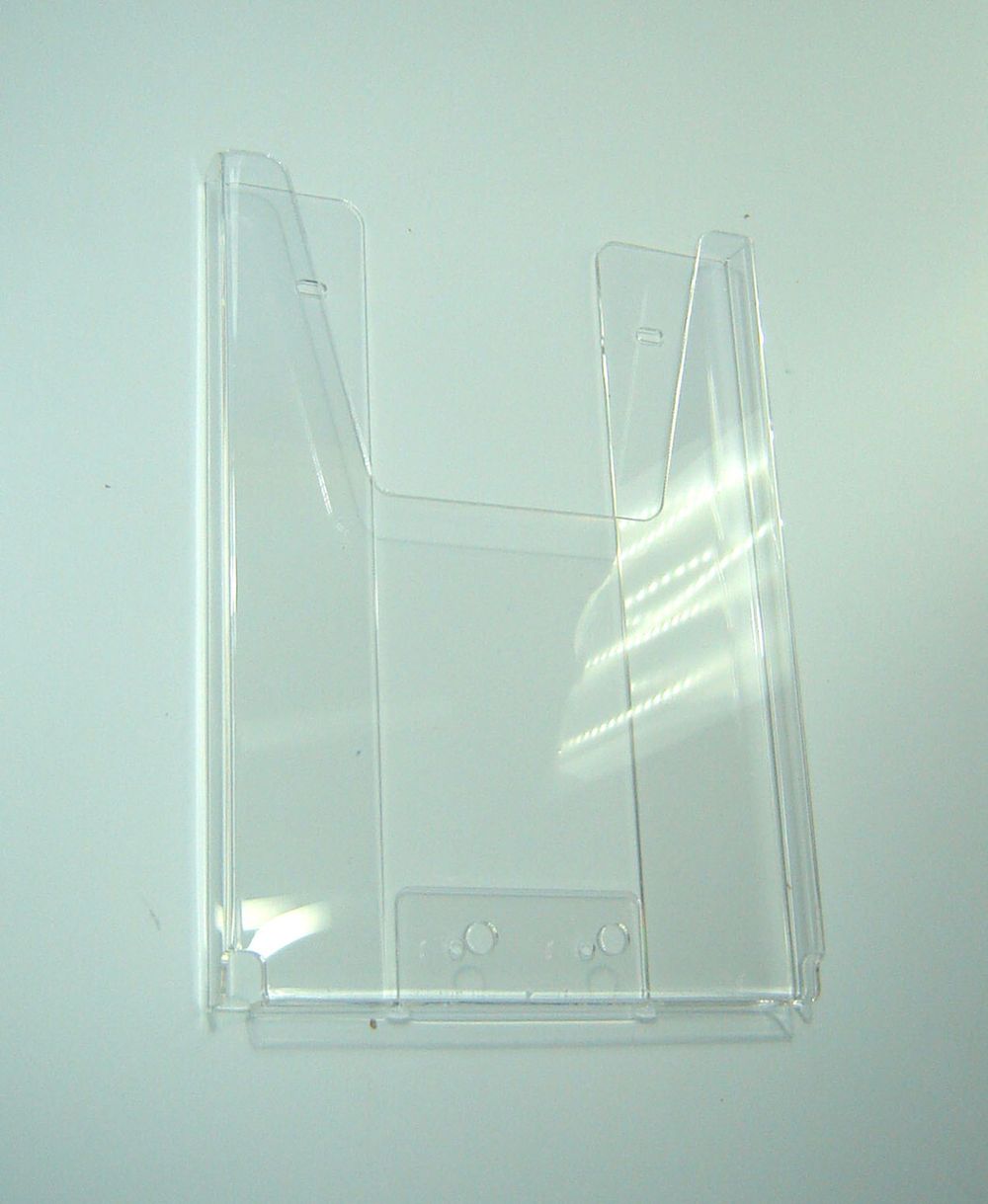 Карман буклетница настенная А4 верт 20мм 2мм акрил