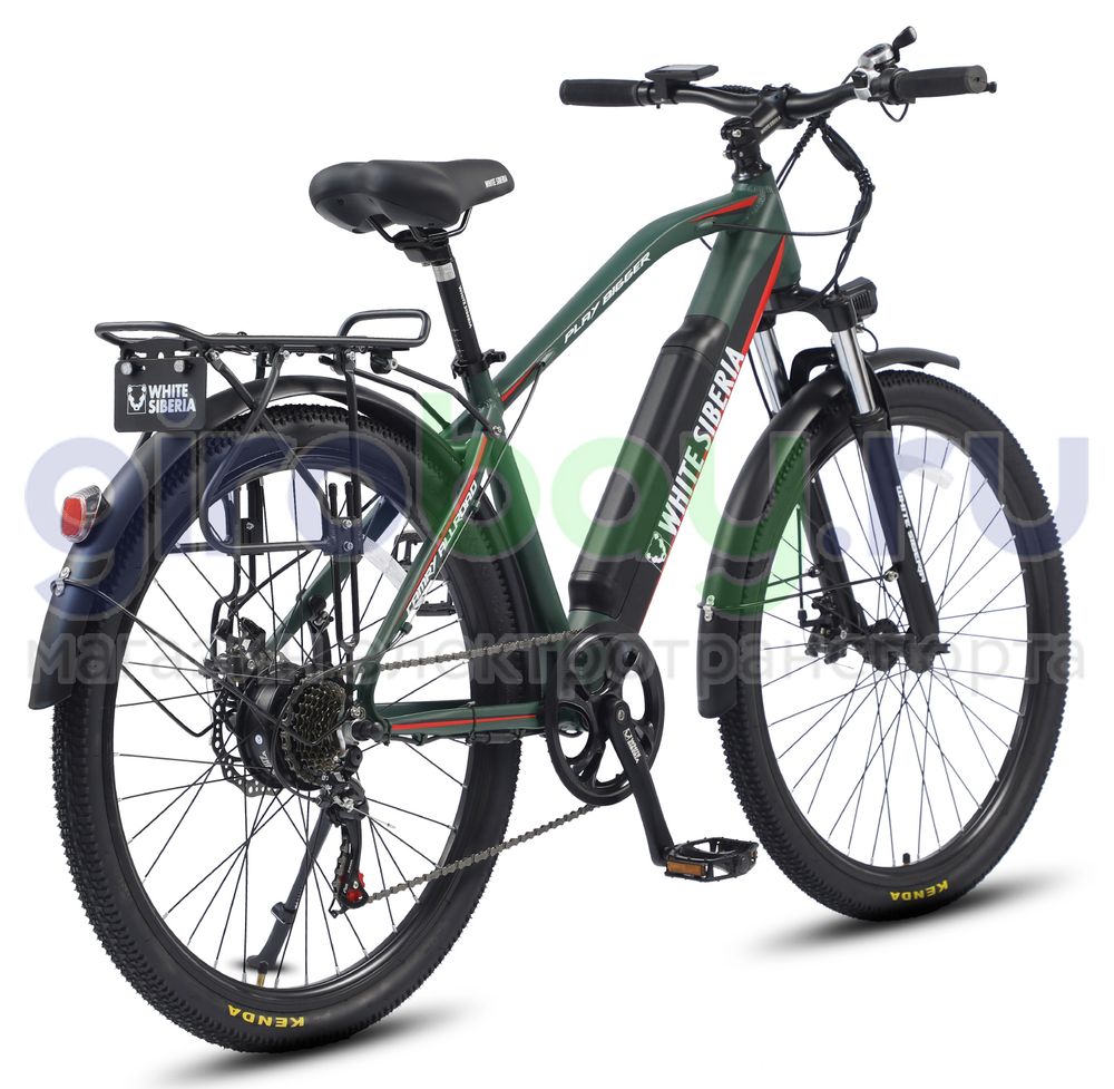 Электровелосипед WHITE SIBERIA CAMRY ALLROAD 500W 36V11A Elka Green (Зеленый) фото 1 фото №2