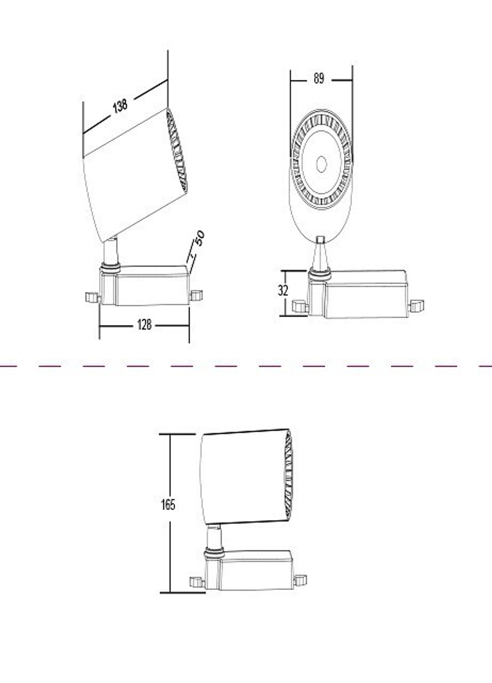 Трековый светильник Maytoni Technical TR003-1-30W3K-W