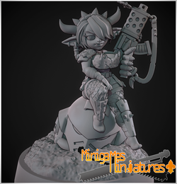 Аниме миниатюры под стиль вархаммер anime figurine 32-56-75мм