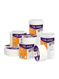Серпянка самоклеющаяся 150мм х 20м, сетка самоклеющаяся, сетка клейкая, XGLASS