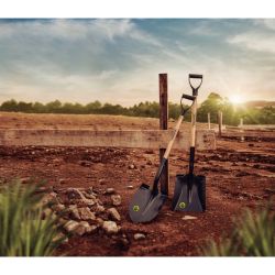 Лопата Tramontina 77417424 совковая для почвы из углеродистой стали рукоятка 71 см эвкалипт