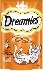 Лакомство Курица для кошек Dreamies, 60г