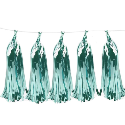 Гирлянда "Тассел" морская волна 10 шт