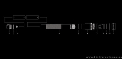 Фонарь M3A 012 (2 батарейки AAA)