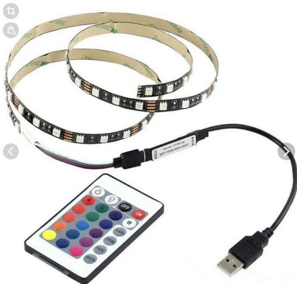 Светодиодная лента RGB (3м/пульт) USB Soliter No11402