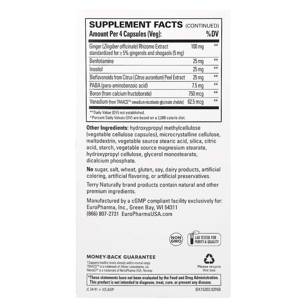 Terry Naturally, Clinical Essentials, мультивитамины и минералы, 120 капсул