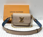 Сумка Lockme Tender Louis Vuitton (Луи Виттон) премиум класса серого цвета