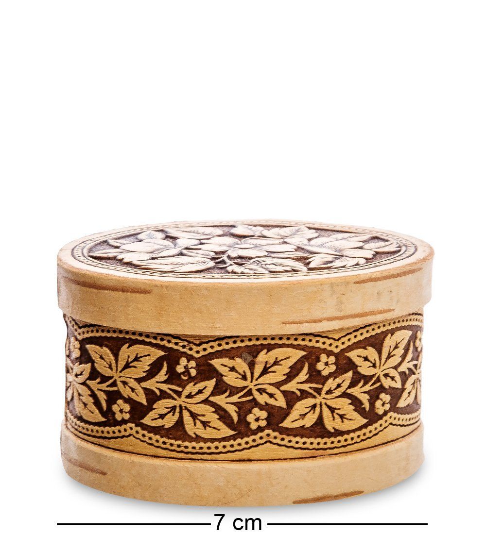 Народные промыслы BST-311/ 2 Шкатулка «Букет» (береста)