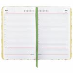 Ежедневник недатированный B6 (127х186 мм), BRAUBERG VISTA, под кожу, твердый, 136 л., "Avocado", 112112