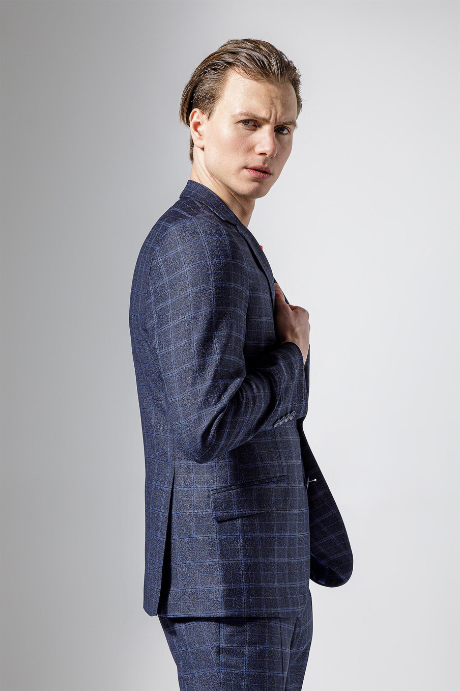 Костюм SLIM FIT из ткани в клетку