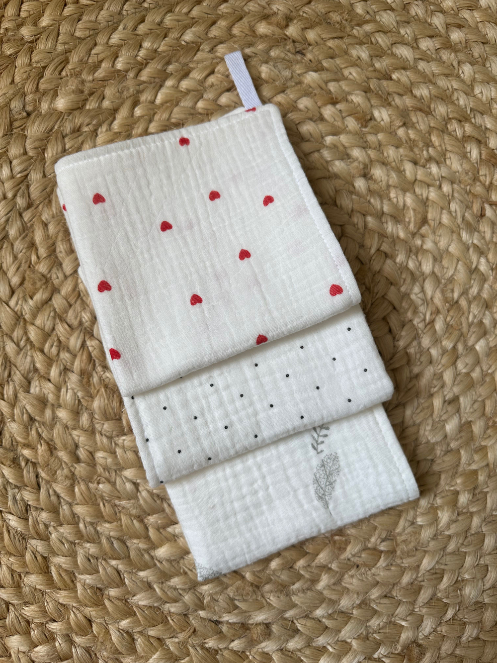 Салфетки из муслина 25*25 (набор 3шт)