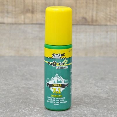 Спрей Extreme 7в1 90мл (от комаров, клещей, мошки, мокрецов, слепней, москитов, блох) Nadzor