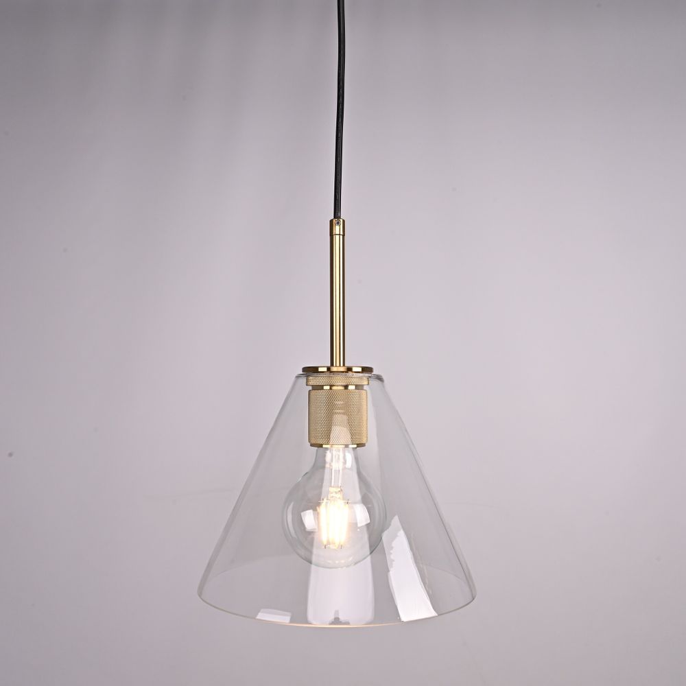 Подвесной светильник RH Utilitaire Funnel Pendant Brass