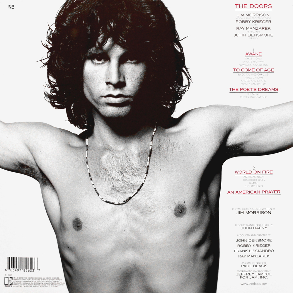 Jim Morrison Music By The Doors / An American Prayer (Coloured Vinyl)(LP)