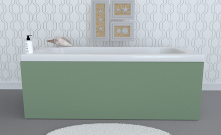 Экран под ванну глухой TR-10-220 болотный матовый soft touch