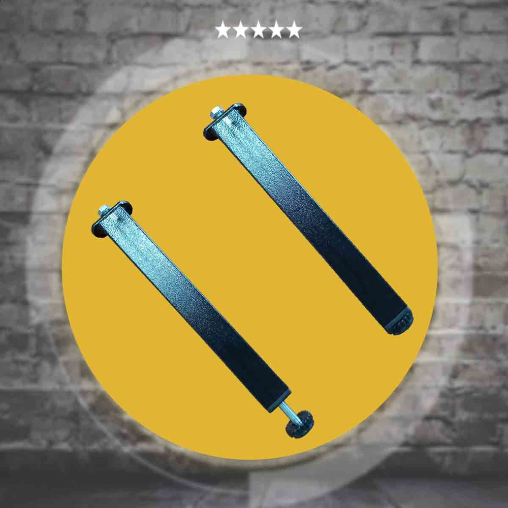 Опоры (ножки) для ортопедического основания кровати регулируемые 262-295 мм, 5 штук.