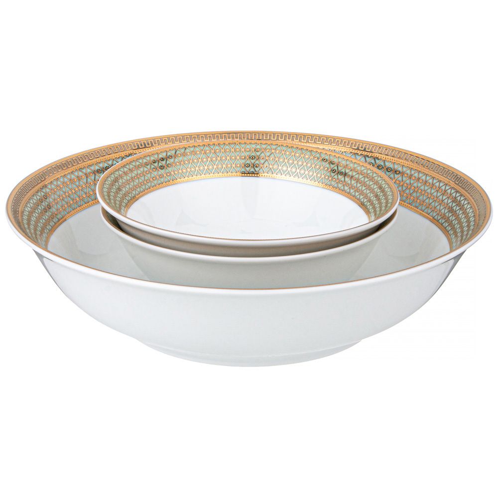 СТОЛОВЫЙ СЕРВИЗ LEFARD "ЗОЛОТАЯ СЕТКА" НА 6 ПЕР. 23 ПР. МЯТНЫЙ (КОР=1НАБ.)