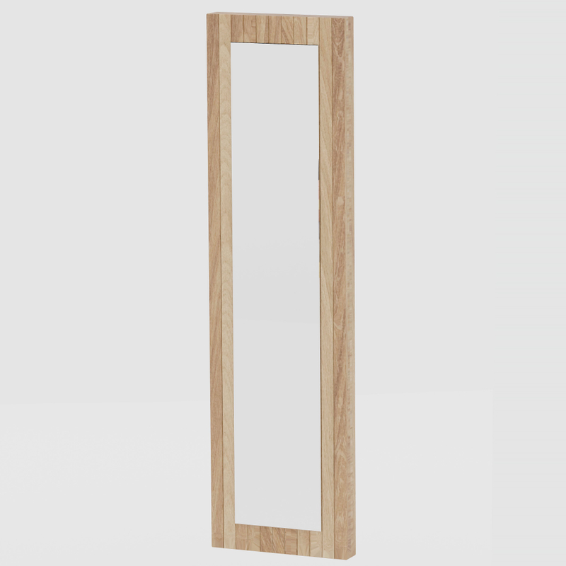 Зеркало настенное, 33х120, Пиафорте, прямоугольное, в раме, коричневое, массив дуба, Dipriz