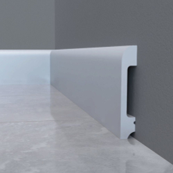 Плинтус дюрополимерный Solid 8 UHD05/80 Алюминий 80х13х2400 мм