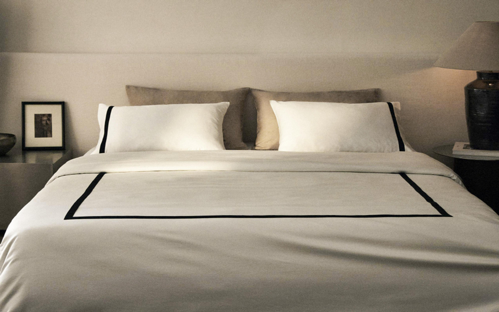 Пододеяльник Zara Home сатин, хлопок 100%, однотонный, 5136/088
