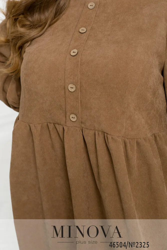Платье 2325-светло-коричневый Minova