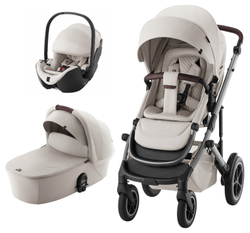 Коляска 3 в 1 Britax Roemer Smile 5Z LUX и автокресло Baby-Safe PRO LUX Soft Taupe Soft Taupe