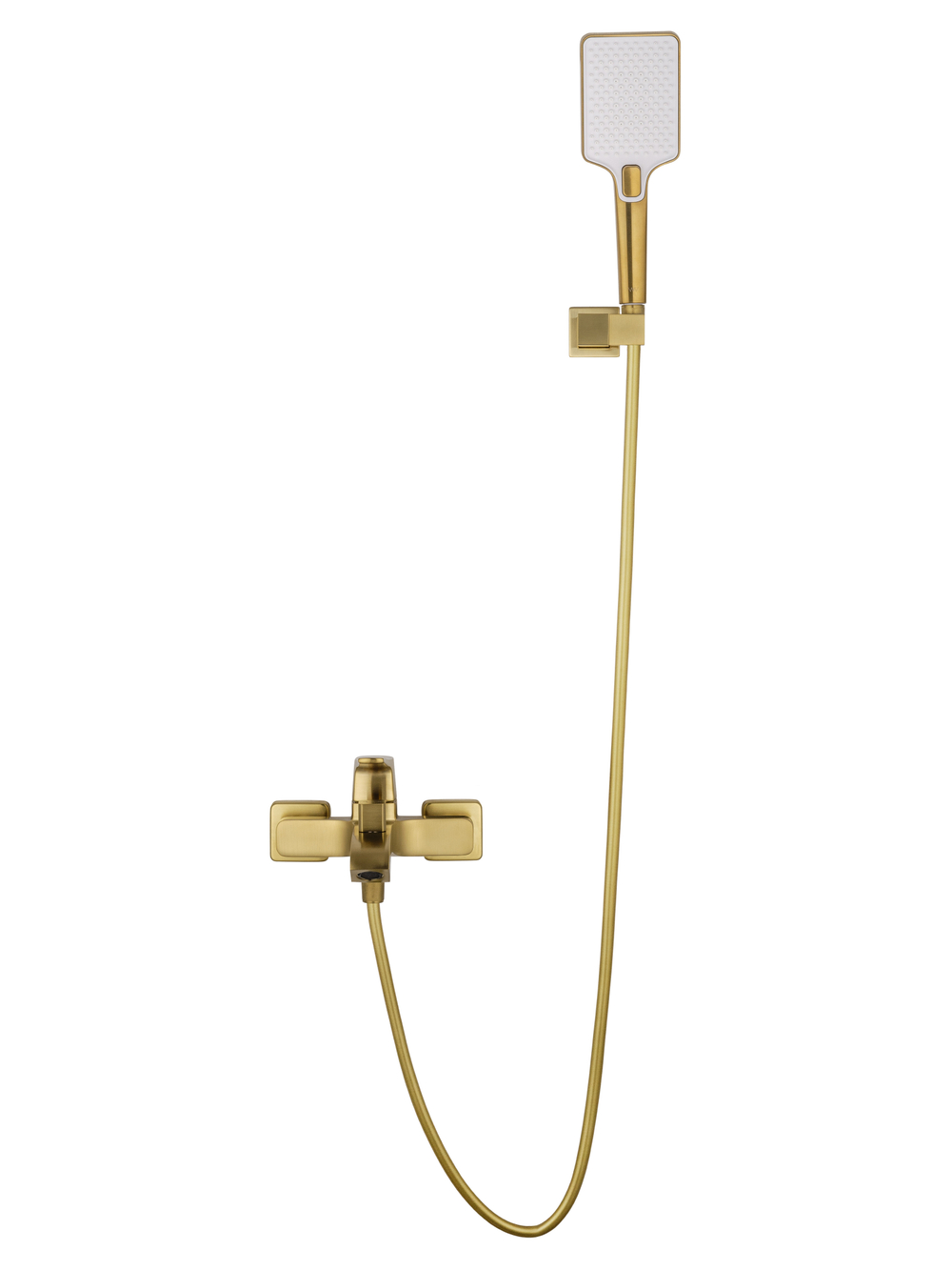 Смеситель для ванны с душем WONZON & WOGHAND FLEX, Брашированное золото (WW-88037072-BG)