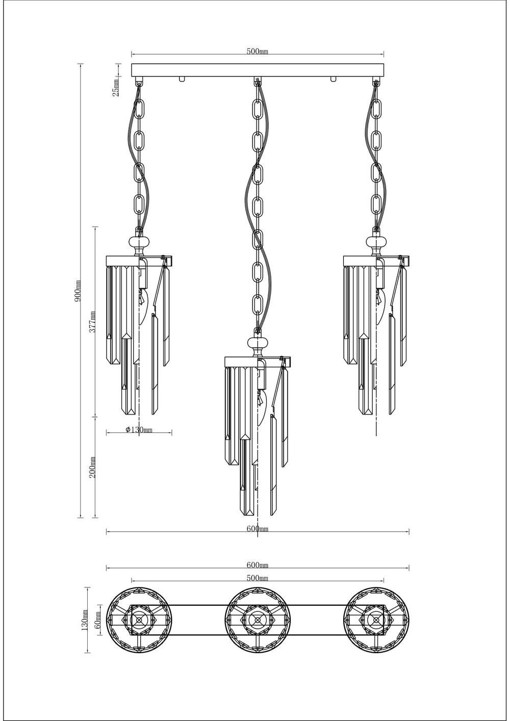 Подвесной светильник Moderli V10040-3P Stiland