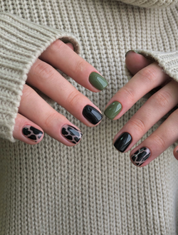 камуфляж на ногтях