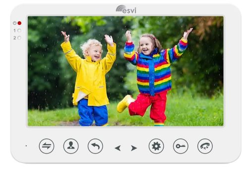 EVJ-7-FHD цветной FHD (1080P), 7 видеодомофон на две вызывные панели, слот microSD