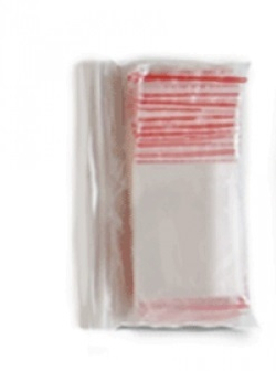 Пакеты Зип Лок 6х8см 80мкм с красной полосой (1/1000шт)