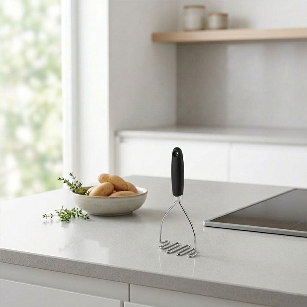 Пресс ручной для приготовления пюре из овощей Böja, сталь/полипропилен